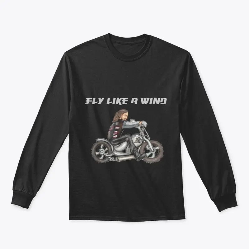 Biker style Long Sleeve Tee